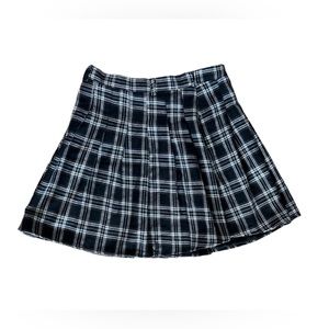 Women’s high waist plaid skirt
